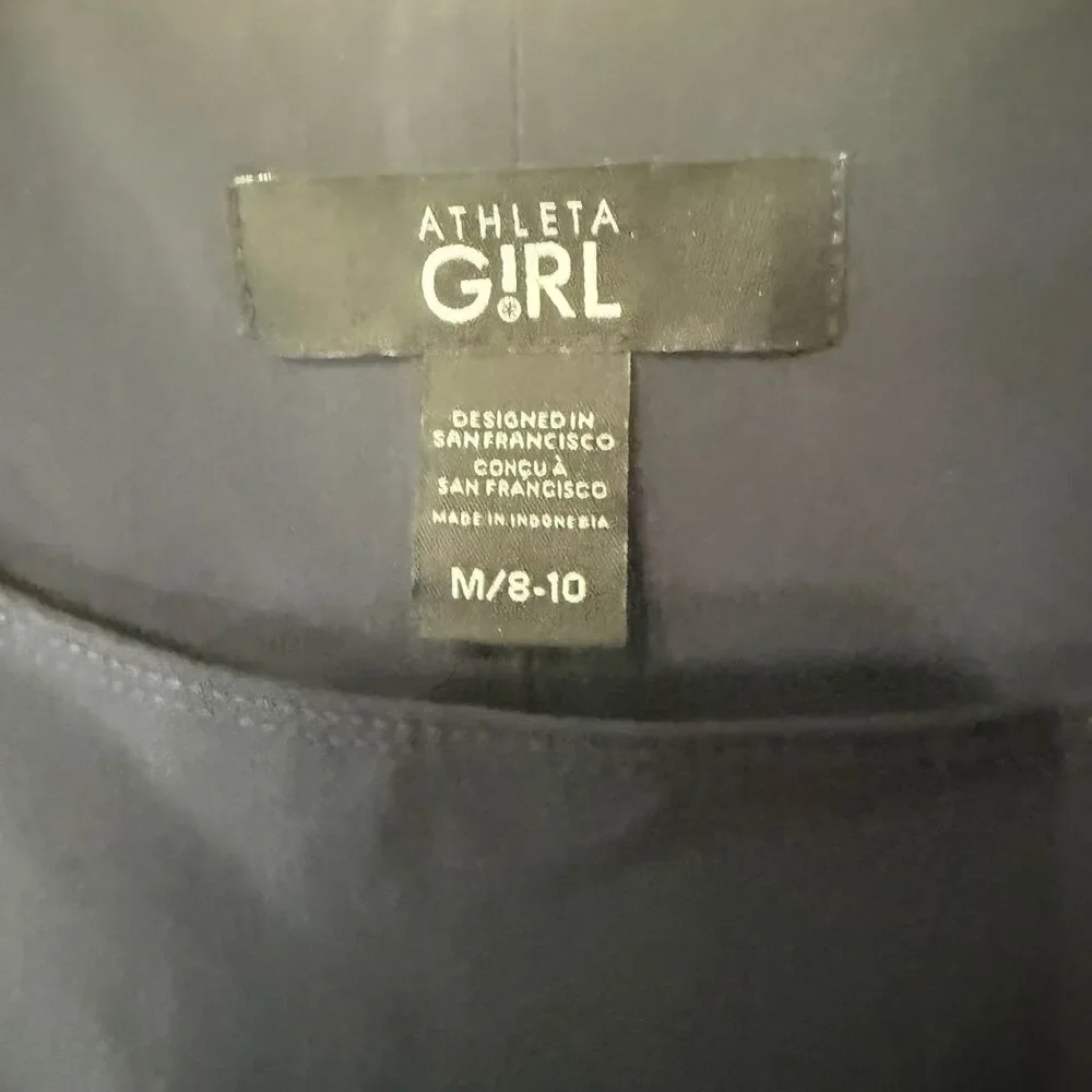 Athleta Girl Navy Sleeveless Athletic Dress Size M 8-10 | Fit & Flare | NWT